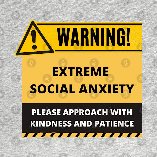 Funny Human Warning Label | Extreme Social Anxiety | Mential Health Sayings | Social Warnings by mschubbybunny